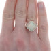 Yellow Gold Opal & Diamond Halo Ring -14k Quatrefoil Cab 2.03ctw Flower Sz 7 1/4 Yellow Gold Opal & Diamond Halo Ring -14k Quatrefoil Cab 2.03ctw Flower Sz 7 1/4