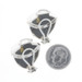 Lagos Caviar Vase Large Stud Earrings - Sterling 925 & Yellow Gold 18k Clip-Ons Lagos Caviar Vase Large Stud Earrings - Sterling 925 & Yellow Gold 18k Clip-Ons
