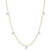 Yellow Gold Dashing Diamond by the Yard Necklace - 14k Round 1.30ctw Adjustable Yellow Gold Dashing Diamond by the Yard Necklace - 14k Round 1.30ctw Adjustable