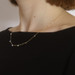 Yellow Gold Dashing Diamond by the Yard Necklace - 14k Round 1.30ctw Adjustable Yellow Gold Dashing Diamond by the Yard Necklace - 14k Round 1.30ctw Adjustable