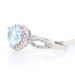 New Blue Topaz & Diamond Ring - 925 Sterling Silver Heart 1.26ctw Size 6 3/4 New Blue Topaz & Diamond Ring - 925 Sterling Silver Heart 1.26ctw Size 6 3/4