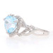 NEW Blue Topaz Heart Ring - Sterling Silver Diamond-Accented Halo 2.21ctw NEW Blue Topaz Heart Ring - Sterling Silver Diamond-Accented Halo 2.21ctw