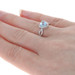 NEW Blue Topaz Heart Ring - Sterling Silver Diamond-Accented Halo 2.21ctw NEW Blue Topaz Heart Ring - Sterling Silver Diamond-Accented Halo 2.21ctw