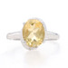 NEW Citrine & Diamond Ring - 925 Sterling Silver Oval 2.20ctw Size 7 1/4 NEW Citrine & Diamond Ring - 925 Sterling Silver Oval 2.20ctw Size 7 1/4