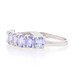 NEW Tanzanite Band - 925 Sterling Silver .97ctw Oval Seven-Stone Ring Size 7 1/4 NEW Tanzanite Band - 925 Sterling Silver .97ctw Oval Seven-Stone Ring Size 7 1/4