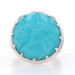 NEW Yours by Loren Amazonite Ring - Sterling Silver Cocktail Solitaire Size 7 NEW Yours by Loren Amazonite Ring - Sterling Silver Cocktail Solitaire Size 7