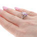 Sterling Cubic Zirconia Cocktail Solitaire Ring - 925 Marquise 3ct Purplish Pink Sterling Cubic Zirconia Cocktail Solitaire Ring - 925 Marquise 3ct Purplish Pink