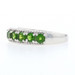 Sterling Silver Chrome Diopside Band Ring - 925 Round .70ctw Sterling Silver Chrome Diopside Band Ring - 925 Round .70ctw