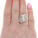 Sterling Silver Bypass Statement Band - 925 Rope Ring Sterling Silver Bypass Statement Band - 925 Rope Ring