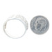 Sterling Silver Bypass Statement Band - 925 Rope Ring Sterling Silver Bypass Statement Band - 925 Rope Ring