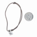 Uno de 50 Lock Brown Cord Bracelet Sterling Silver 925 Padlock Adjustable Length Uno de 50 Lock Brown Cord Bracelet Sterling Silver 925 Padlock Adjustable Length