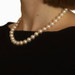 White Gold Cultured Pearl Knotted Strand Necklace 17 3/4" - 14k White Gold Cultured Pearl Knotted Strand Necklace 17 3/4" - 14k
