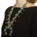 Native American Navajo Turquoise Vintage Squash Blossom Necklace 25 3/4" - 925 Native American Navajo Turquoise Vintage Squash Blossom Necklace 25 3/4" - 925