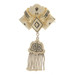 Yellow Gold Victorian Floral Tassel Dangle Brooch - 14k Gold Filled Antique Pin Yellow Gold Victorian Floral Tassel Dangle Brooch - 14k Gold Filled Antique Pin
