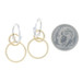 Yellow Gold Diamond Huggie Hoop Dangle Earrings - 14k Round Brilliant .10ctw Circles French Set Pierced Yellow Gold Diamond Huggie Hoop Dangle Earrings - 14k Round Brilliant .10ctw Circles French Set Pierced