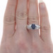 White Gold Sapphire & Diamond Ring - 14k Oval 2.69ctw White Gold Sapphire & Diamond Ring - 14k Oval 2.69ctw