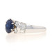 White Gold Sapphire & Diamond Ring - 14k Oval 2.69ctw White Gold Sapphire & Diamond Ring - 14k Oval 2.69ctw