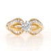 Yellow Gold Diamond Ring - 14k Round Brilliant .73ctw Engagement Yellow Gold Diamond Ring - 14k Round Brilliant .73ctw Engagement