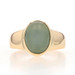 Yellow Gold Moonstone Solitaire Ring - 14k Oval Cabochon 4.10ct Yellow Gold Moonstone Solitaire Ring - 14k Oval Cabochon 4.10ct