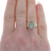 Yellow Gold Moonstone Solitaire Ring - 14k Oval Cabochon 4.10ct Yellow Gold Moonstone Solitaire Ring - 14k Oval Cabochon 4.10ct