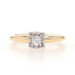Yellow Gold Diamond Solitaire Engagement Ring - 14k Round Brilliant .12ct