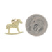 Yellow Gold Rocking Horse Charm - 14k Classic Childhood Toy Yellow Gold Rocking Horse Charm - 14k Classic Childhood Toy