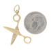 Yellow Gold Scissors Charm - 14k School Arts & Crafts Office Supplies Moves Yellow Gold Scissors Charm - 14k School Arts & Crafts Office Supplies Moves
