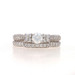 White Gold Diamond All-in-One Engagement Ring & Wedding Band - 14k Round 1.06ctw White Gold Diamond All-in-One Engagement Ring & Wedding Band - 14k Round 1.06ctw