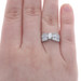 White Gold Diamond Bow Ring - 14k Marquise 1.00ctw Engagement White Gold Diamond Bow Ring - 14k Marquise 1.00ctw Engagement