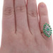 Yellow Gold Emerald & Diamond Cluster Cocktail Halo Ring 14k Rnd 1.49ctw Tiered Yellow Gold Emerald & Diamond Cluster Cocktail Halo Ring 14k Rnd 1.49ctw Tiered
