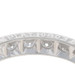 Platinum Diamond Eternity Wedding Band Transitional Rnd 1.54ctw Etched Ring Sz 6 Platinum Diamond Eternity Wedding Band Transitional Rnd 1.54ctw Etched Ring Sz 6