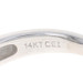 White Gold Sapphire & Diamond Scroll Band - 14k Square 1.06ctw Ring Sz 5 3/4 White Gold Sapphire & Diamond Scroll Band - 14k Square 1.06ctw Ring Sz 5 3/4
