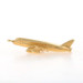 Yellow Gold Vintage Airplane Charm - 14k Air Travel Keepsake Yellow Gold Vintage Airplane Charm - 14k Air Travel Keepsake