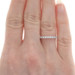 Platinum Diamond French Set Wedding Band - Round Brilliant .41ctw Ring