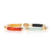 Yellow Gold Onyx & Jadeite Link Bracelet 7" - 14k Chinese Character Yellow Gold Onyx & Jadeite Link Bracelet 7" - 14k Chinese Character