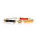 Yellow Gold Onyx & Jadeite Link Bracelet 7" - 14k Chinese Character Yellow Gold Onyx & Jadeite Link Bracelet 7" - 14k Chinese Character