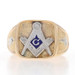 Yellow Gold Blue Lodge Men's Master Mason Ring - 10k Blue Enamel Masonic Yellow Gold Blue Lodge Men's Master Mason Ring - 10k Blue Enamel Masonic
