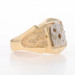 Yellow Gold Blue Lodge Master Mason Men's Ring - 10k Masonic