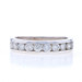 White Gold Diamond Wedding Band - 14k Round 1.00ctw Channel Set Unisex Ring White Gold Diamond Wedding Band - 14k Round 1.00ctw Channel Set Unisex Ring