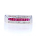 White Gold Ruby & Diamond Band - 14k Square .69ctw Stripe Ring White Gold Ruby & Diamond Band - 14k Square .69ctw Stripe Ring