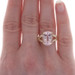 Yellow Gold Morganite Cocktail Solitaire Ring - 14k Oval 6.75ct Yellow Gold Morganite Cocktail Solitaire Ring - 14k Oval 6.75ct
