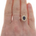 Yellow Gold Sapphire & Diamond Halo Ring - 14k Oval 1.16ctw Yellow Gold Sapphire & Diamond Halo Ring - 14k Oval 1.16ctw