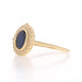 Yellow Gold Sapphire & Diamond Halo Ring - 14k Oval 1.16ctw Yellow Gold Sapphire & Diamond Halo Ring - 14k Oval 1.16ctw