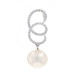 White Gold Cultured Freshwater Pearl & Diamond Pendant - 14k .26ctw Swirl White Gold Cultured Freshwater Pearl & Diamond Pendant - 14k .26ctw Swirl
