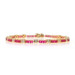 Yellow Gold Lab-Created Ruby Diamond Link Bracelet 7 3/4" - 14k Sq3.69ctw Tennis