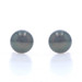 White Gold Cultured Tahitian Pearl Large Stud Earrings - 14k Pierced White Gold Cultured Tahitian Pearl Large Stud Earrings - 14k Pierced