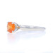 Platinum Spessartite Garnet Solitaire Engagement Ring - Round Cut 1.12ct Platinum Spessartite Garnet Solitaire Engagement Ring - Round Cut 1.12ct