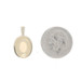 Yellow Gold Opal Solitaire Pendant - 14k Oval Cabochon .62ct