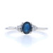 Platinum Sapphire & Diamond Ring - Oval .54ctw Platinum Sapphire & Diamond Ring - Oval .54ctw