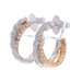 David Yurman Pavéflex Diamond Hoop Earrings - White Gold 18k Round 1.00ctw Twist David Yurman Pavéflex Diamond Hoop Earrings - White Gold 18k Round 1.00ctw Twist
